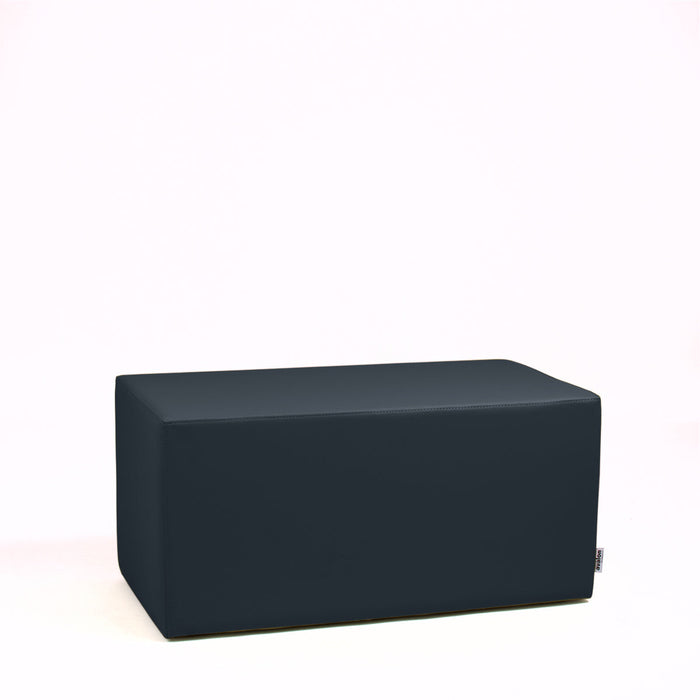 Avalon Pouf Rigido Rettangolo Similpelle Mamba Trendy Classe 1-IM Ignifugo per Interno ed Esterno. Dim: Larg. 90 cm X Prof. 45 cm X Alt. 43 cm