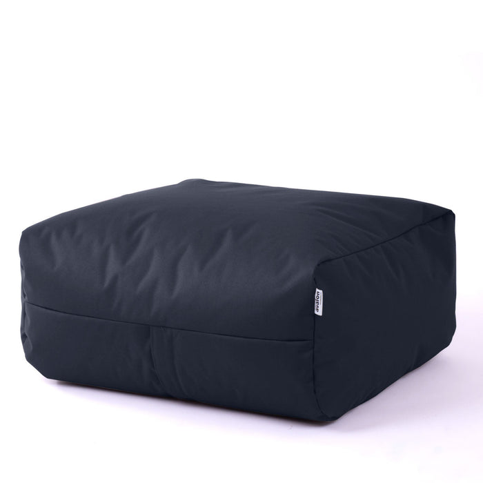 Pouf morbido Grande Quadrato Gaia in tessuto Samba per esterno dim 80x80x30 cm