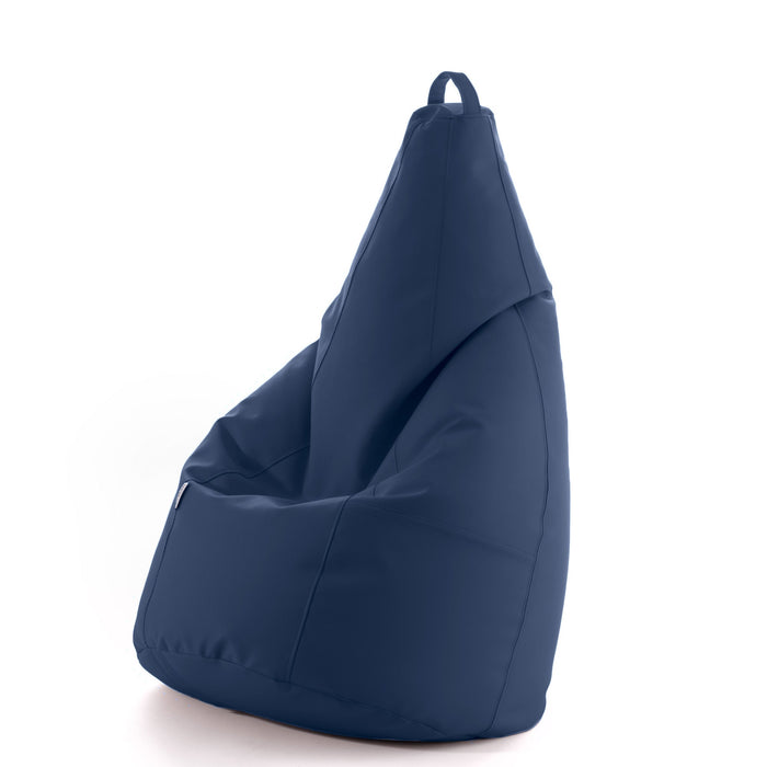 Avalon Pouf Poltrona Sacco Pera in Finta pelle Jazz di Dim. 70x130cm Made in Italy + Pochette Omaggio