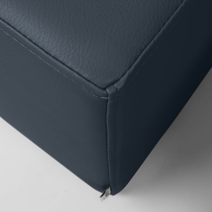 Avalon Pouf Rigido Rettangolo Similpelle Mamba Trendy Classe 1-IM Ignifugo per Interno ed Esterno. Dim: Larg. 90 cm X Prof. 45 cm X Alt. 43 cm