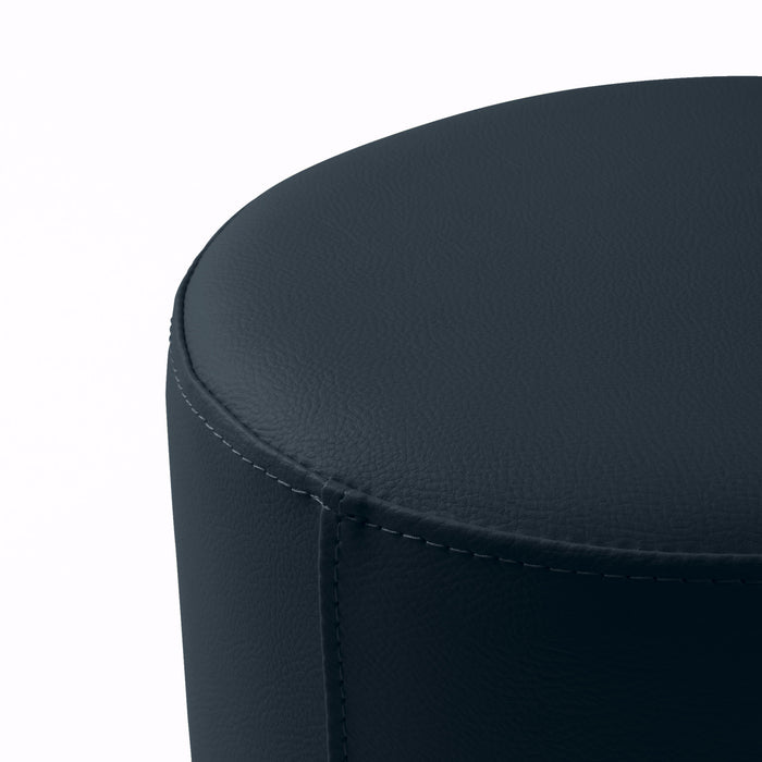 Avalon Tavolino Pouf Rigido Cilindro Similpelle Mamba Trendy Diam. 45 cm, Alt. 43 cm