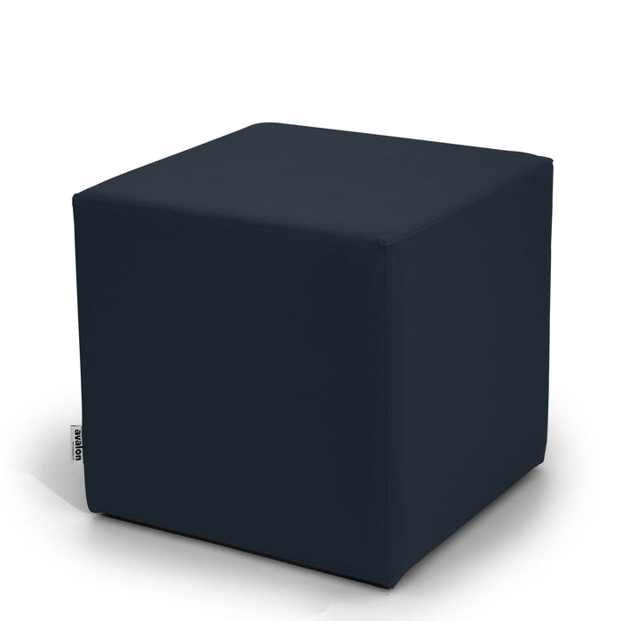 Avalon Tavolino Pouf Cubo rigido in Similpelle Mamba Trendy Classe 1-IM Ignifugo per Interno ed Esterno. Dim: Larg 45cm X Prof 45cm X Alt 40 Cm