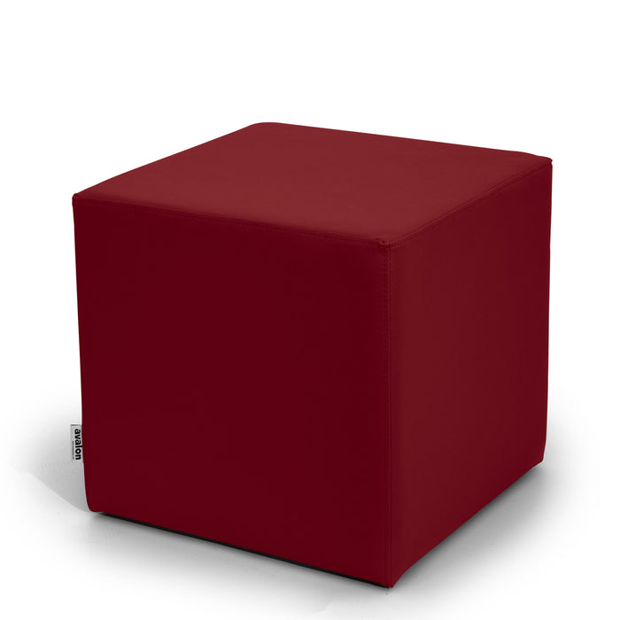 Avalon Tavolino Pouf Cubo rigido in Similpelle Mamba Trendy Classe 1-IM Ignifugo per Interno ed Esterno. Dim: Larg 45cm X Prof 45cm X Alt 40 Cm