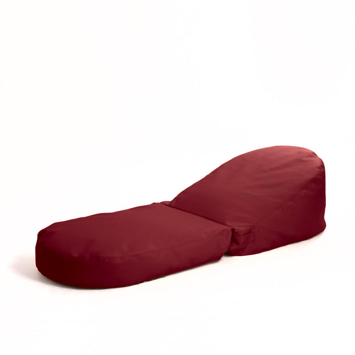 Avalon Pouf Poltrona/Letto Double Mamba in ecopelle Imbottito Made in Italy dim:  95X75 cm