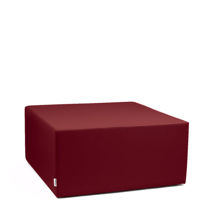 Avalon Pouf Rigido Cubo Similpelle Mamba Trendy Classe 1-IM Ignifugo per Interno ed Esterno. Dim: Larg. 90 cm X Prof. 90 cm X Alt. 43 cm