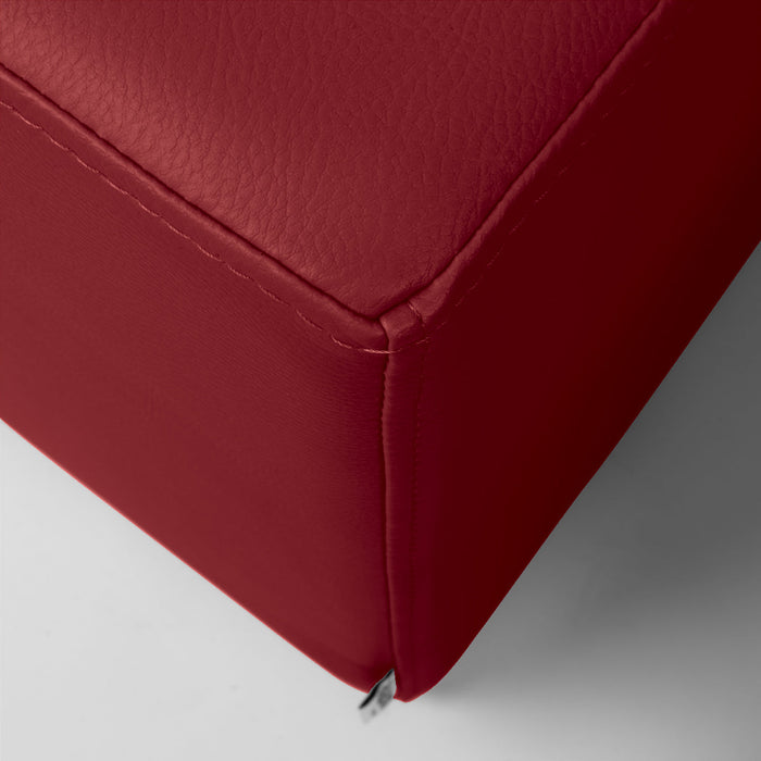 Avalon Pouf Rigido Rettangolo Similpelle Mamba Trendy Classe 1-IM Ignifugo per Interno ed Esterno. Dim: Larg. 150 cm X Prof. 45 cm X Alt. 43 cm