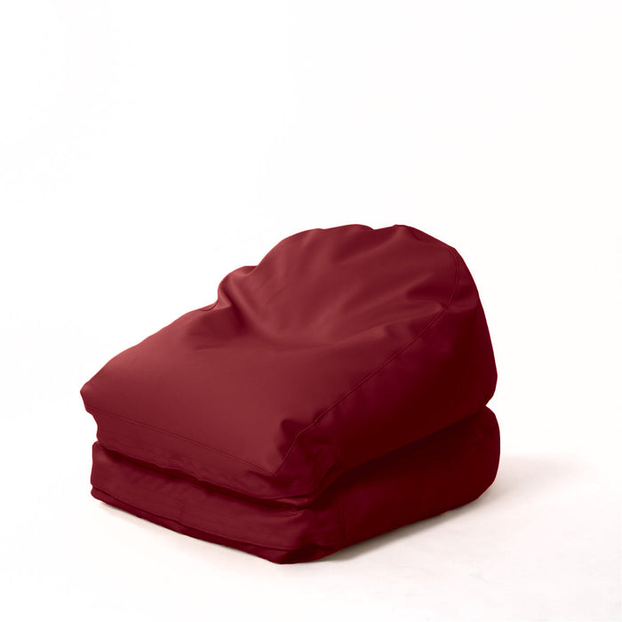 Avalon Pouf Poltrona/Letto Double Mamba in ecopelle Imbottito Made in Italy dim:  95X75 cm