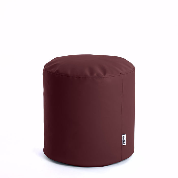 Avalon Pouf Cilindro Jazz Similpelle Diam. 45 cm, Alt. 45 cm