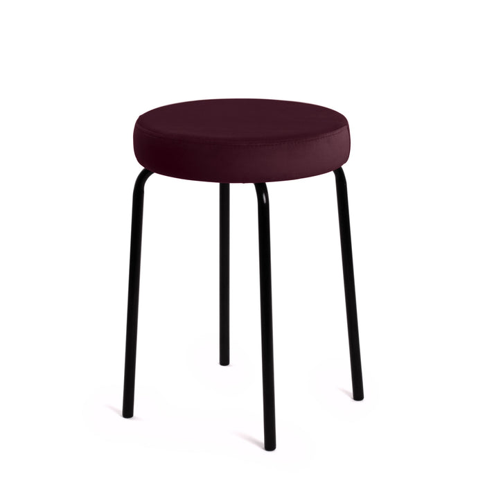 Sgabello Jolly Avalon in tessuto velluto per interno. Dim. 39x51cm