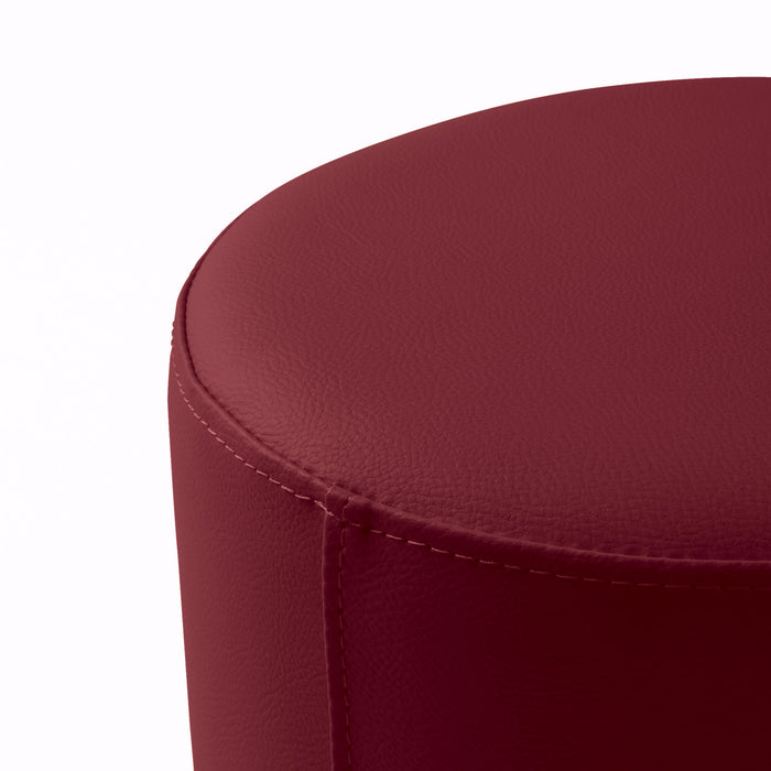 Avalon Pouf Rigido Cilindro Similpelle Mamba Trendy Classe 1-IM Ignifugo per Interno ed Esterno. Dim: Ø70 cm X H43 cm