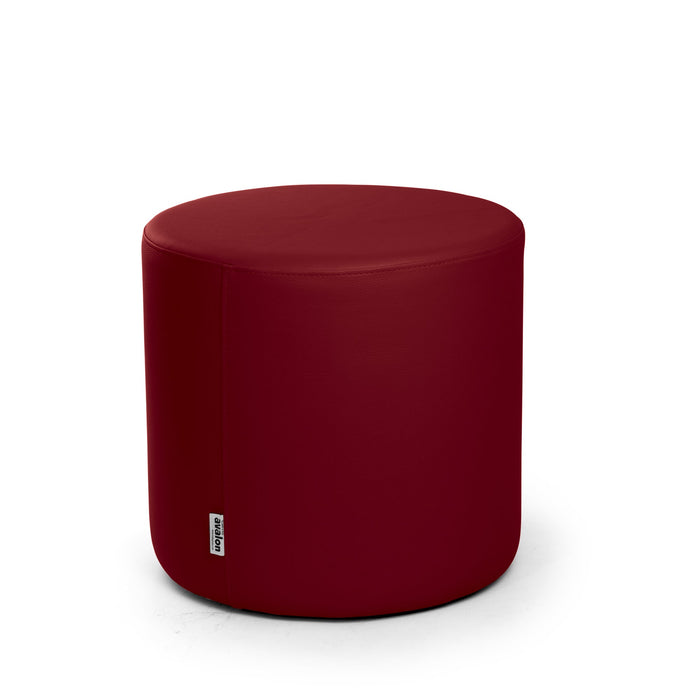 Avalon Tavolino Pouf Rigido Cilindro Similpelle Mamba Trendy Classe 1-IM Ignifugo per Interno ed Esterno. Dim: Ø45 cm X H40 cm