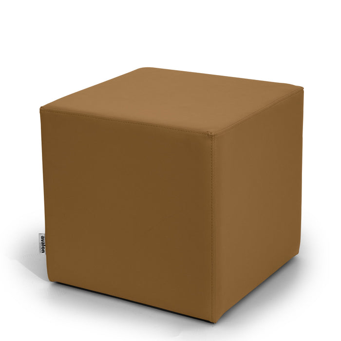 Avalon Tavolino Pouf Cubo rigido in Similpelle Mamba Trendy Classe 1-IM Ignifugo per Interno ed Esterno. Dim: Larg 45cm X Prof 45cm X Alt 40 Cm