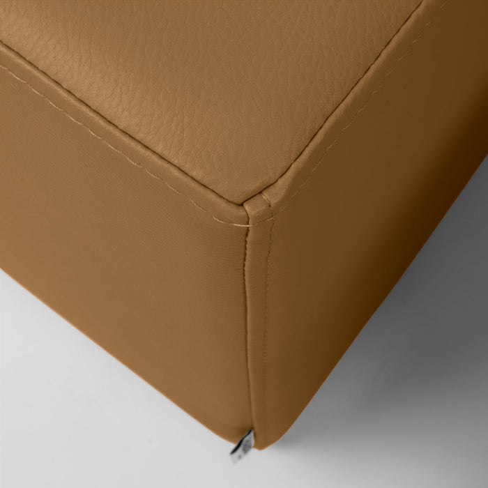 Avalon Pouf Rigido Rettangolo Similpelle Mamba Trendy Classe 1-IM Ignifugo per Interno ed Esterno. Dim: Larg. 90 cm X Prof. 45 cm X Alt. 43 cm