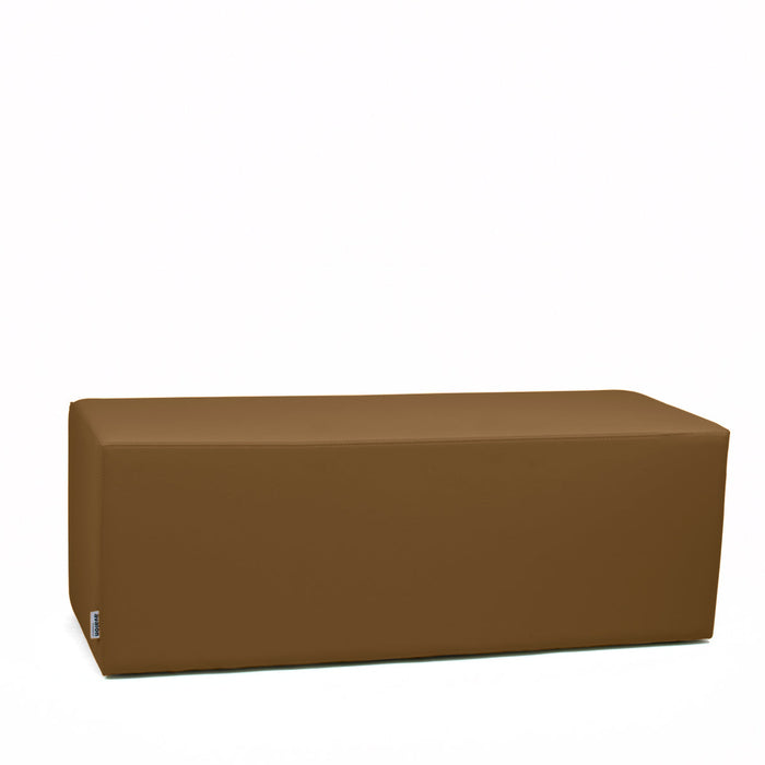 Avalon Pouf Rigido Rettangolo Similpelle Mamba Trendy Classe 1-IM Ignifugo per Interno ed Esterno. Dim: Larg. 120 cm X Prof. 45 cm X Alt. 43 cm