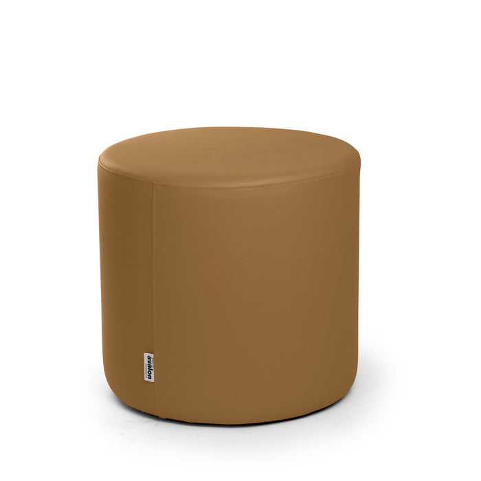 Avalon Tavolino Pouf Rigido Cilindro Similpelle Mamba Trendy Classe 1-IM Ignifugo per Interno ed Esterno. Dim: Ø45 cm X H40 cm