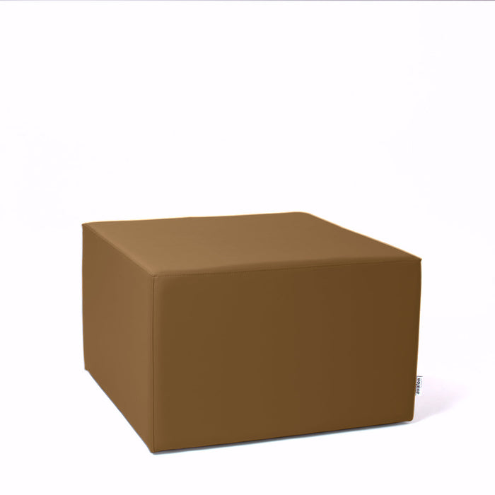 Avalon Pouf Rigido Cubo Similpelle Mamba TrendyClasse 1-IM Ignifugo per Interno ed Esterno. Dim: Larg. 70 cm X Prof. 70 cm X Alt. 43 cm