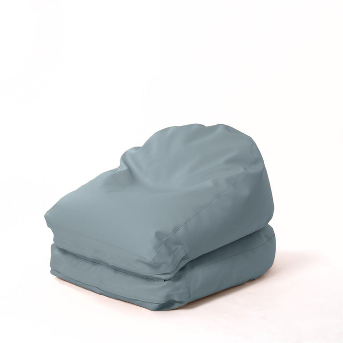 Avalon Pouf Poltrona/Letto Double Mamba in ecopelle Imbottito Made in Italy dim:  95X75 cm