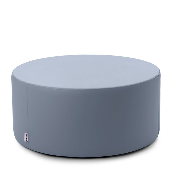 Avalon Pouf Rigido Cilindro Similpelle Mamba Trendy Classe 1-IM Ignifugo per Interno ed Esterno. Dim: Ø90 cm X H43 cm