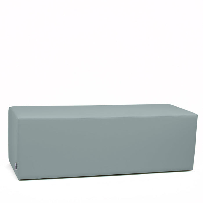 Avalon Pouf Rigido Rettangolo Similpelle Mamba Trendy Classe 1-IM Ignifugo per Interno ed Esterno. Dim: Larg. 150 cm X Prof. 45 cm X Alt. 43 cm
