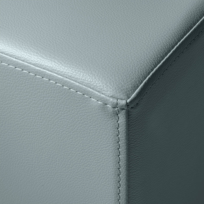 Avalon Pouf Rigido Cubo Similpelle Mamba Trendy Classe 1-IM Ignifugo per Interno ed Esterno. Dim: Larg. 35 cm X Prof. 35 cm X Alt. 35 cm