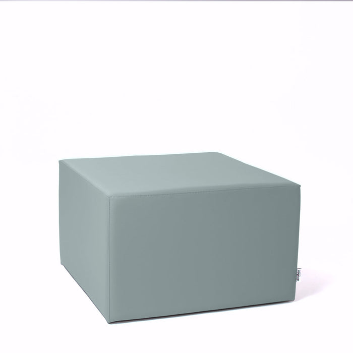 Avalon Pouf Rigido Cubo Similpelle Mamba TrendyClasse 1-IM Ignifugo per Interno ed Esterno. Dim: Larg. 70 cm X Prof. 70 cm X Alt. 43 cm