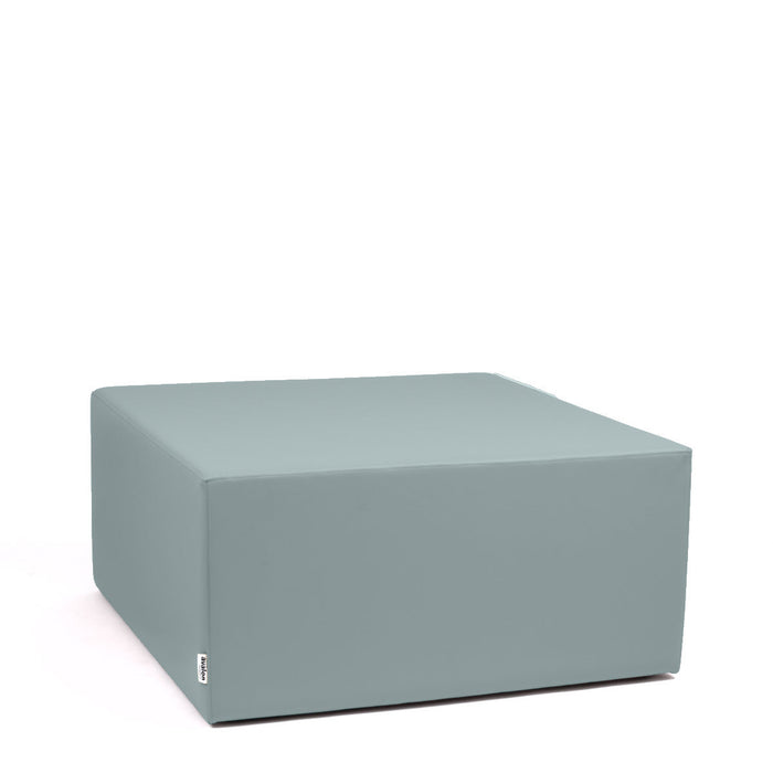 Avalon Pouf Rigido Cubo Similpelle Mamba Trendy Classe 1-IM Ignifugo per Interno ed Esterno. Dim: Larg. 90 cm X Prof. 90 cm X Alt. 43 cm