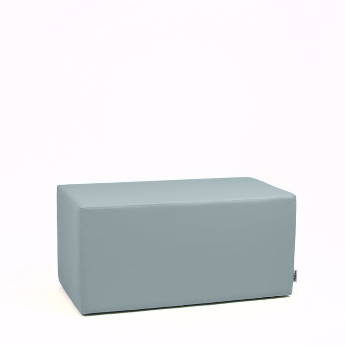 Avalon Pouf Rigido Rettangolo Similpelle Mamba Trendy Classe 1-IM Ignifugo per Interno ed Esterno. Dim: Larg. 90 cm X Prof. 45 cm X Alt. 43 cm
