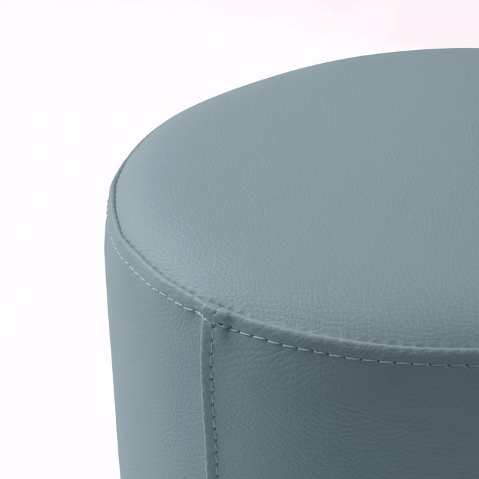 Avalon Tavolino Pouf Rigido Cilindro Similpelle Mamba Trendy Classe 1-IM Ignifugo per Interno ed Esterno. Dim: Ø35 cm X H32 cm