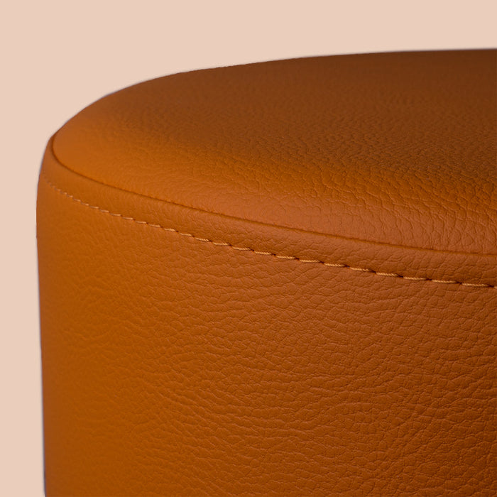 Avalon Tavolino Pouf Rigido Cilindro Similpelle Mamba Trendy Classe 1-IM Ignifugo per Interno ed Esterno. Dim: Ø45 cm X H40 cm