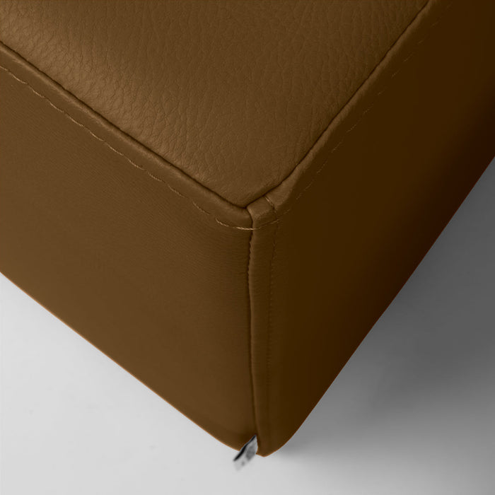 Avalon Pouf Rigido Rettangolo Similpelle Mamba Trendy Classe 1-IM Ignifugo per Interno ed Esterno. Dim: Larg. 150 cm X Prof. 45 cm X Alt. 43 cm