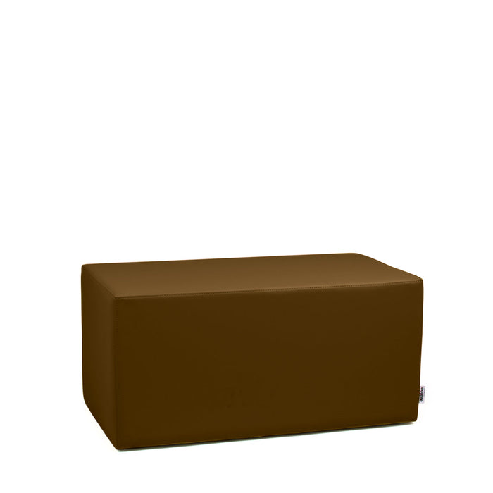 Avalon Pouf Rigido Rettangolo Similpelle Mamba Trendy Classe 1-IM Ignifugo per Interno ed Esterno. Dim: Larg. 90 cm X Prof. 45 cm X Alt. 43 cm