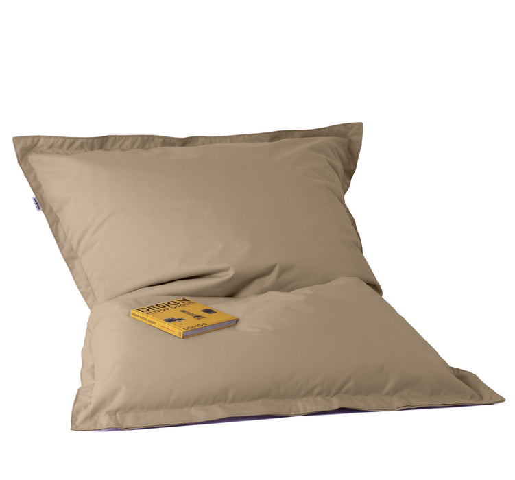 Pouf Cuscino Thin Grande in tessuto antistrappo impermeabile Jive con Sacca interna per interno dim.175x140 cm