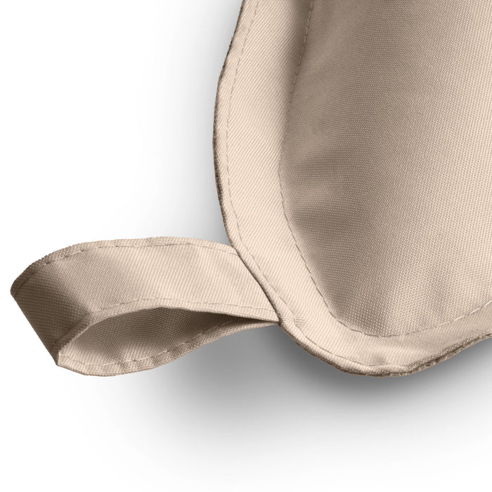 Pouf Cuscino Squama Galleggiante Avalon in tessuto poliestere Samba per esterno. Dim: 145x99xH30cm