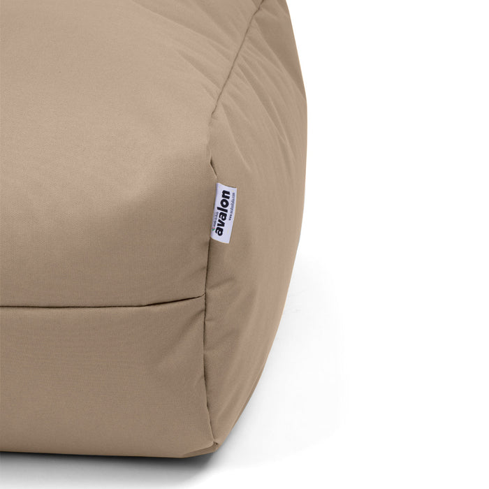 Pouf morbido Grande Quadrato Gaia in tessuto Jive per interno dim 80x80x30 cm