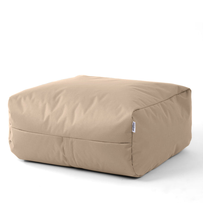 Pouf morbido Grande Quadrato Gaia in tessuto Jive per interno dim 80x80x30 cm