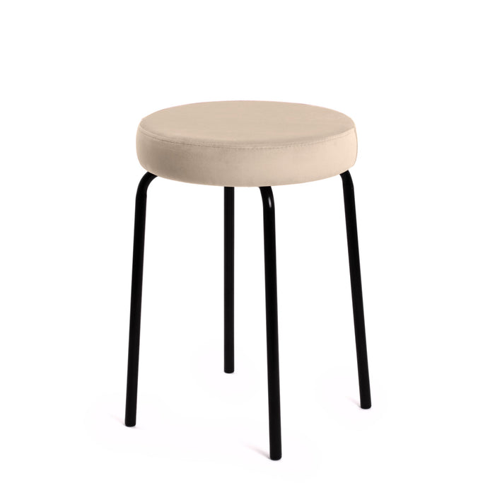 Sgabello Jolly Avalon in tessuto velluto per interno. Dim. 39x51cm