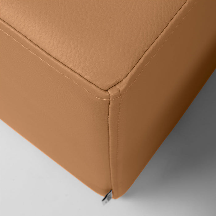 Avalon Pouf Rigido Rettangolo Similpelle Mamba Trendy Classe 1-IM Ignifugo per Interno ed Esterno. Dim: Larg. 150 cm X Prof. 45 cm X Alt. 43 cm