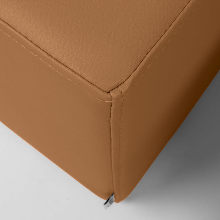 Avalon Pouf Rigido Rettangolo Similpelle Mamba Trendy Classe 1-IM Ignifugo per Interno ed Esterno. Dim: Larg. 90 cm X Prof. 45 cm X Alt. 43 cm
