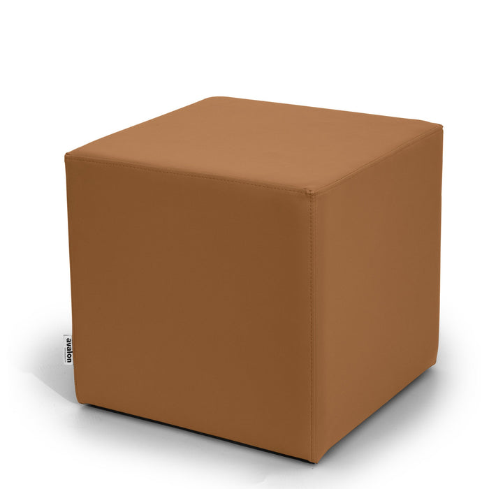 Avalon Tavolino Pouf Cubo rigido in Similpelle Mamba Trendy Classe 1-IM Ignifugo per Interno ed Esterno. Dim: Larg 45cm X Prof 45cm X Alt 40 Cm