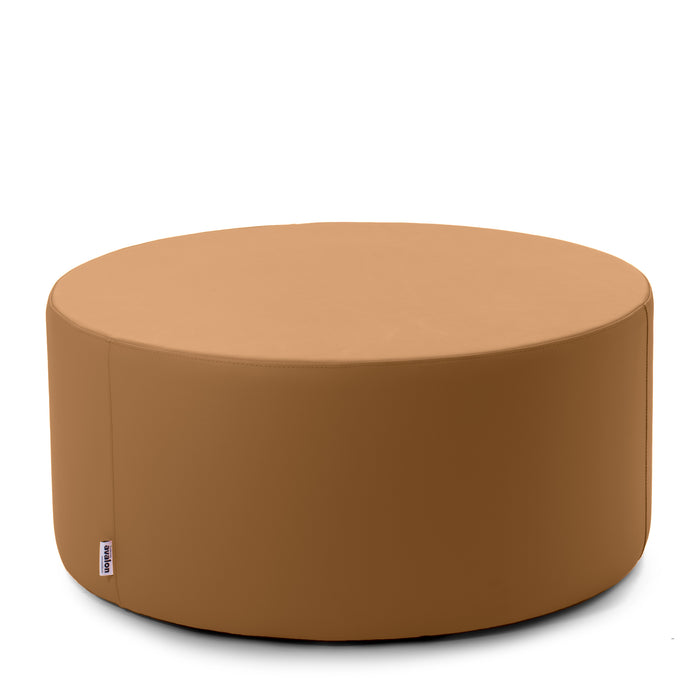 Tavolino Pouf CILINDRO Similpelle Mamba Trendy Diam. 90 cm, Alt. 43 cm - Tavolo - Avalon