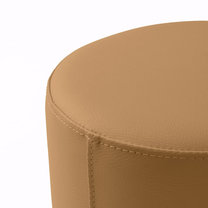 Avalon Tavolino Pouf Rigido Cilindro Similpelle Mamba Trendy Classe 1-IM Ignifugo per Interno ed Esterno. Dim: Ø70 cm X H40 cm