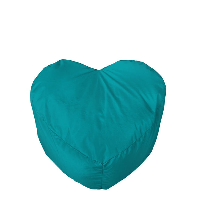 Idea Regalo, Pouf Cuore Piccolo Jive Tessuto Tecnico Antistrappo Imbottito Dim: 50x45x38 cm - Avalon