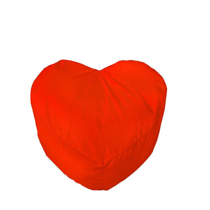 Idea Regalo, Pouf Cuore Piccolo Jive Tessuto Tecnico Antistrappo Imbottito Dim: 50x45x38 cm - Avalon