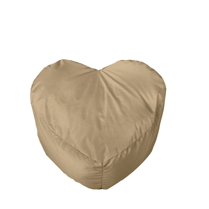 Idea Regalo, Pouf Cuore Medio Jive Tessuto Tecnico Antistrappo Imbottito Dim: 70x60x38 cm - Avalon