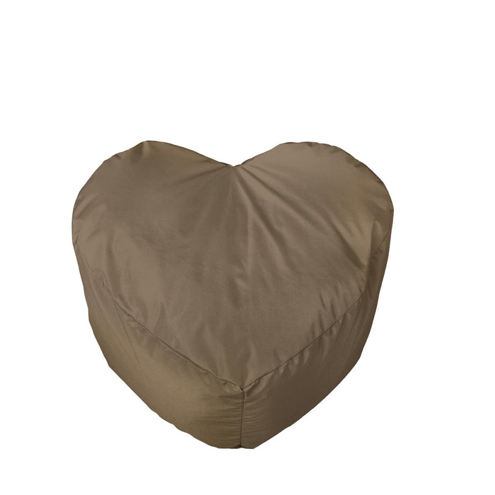 Idea Regalo, Pouf Cuore Grande Jive Tessuto Tecnico Antistrappo Imbottito Dim: 90x80x45 cm - Avalon