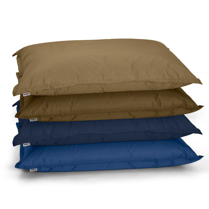 Pouf Cuscino Thin medio sacca vuota in tessuto antistrappo impermeabile Jive per interno dim.135x90 cm