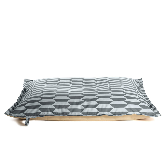 Pouf Cuscino Way Avalon Galleggiante in tessuto geometrica per esterno Dim: 175x140 cm
