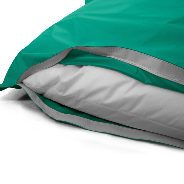 Pouf Cuscino Thin medio sacca vuota in tessuto antistrappo impermeabile Jive per interno dim.135x90 cm