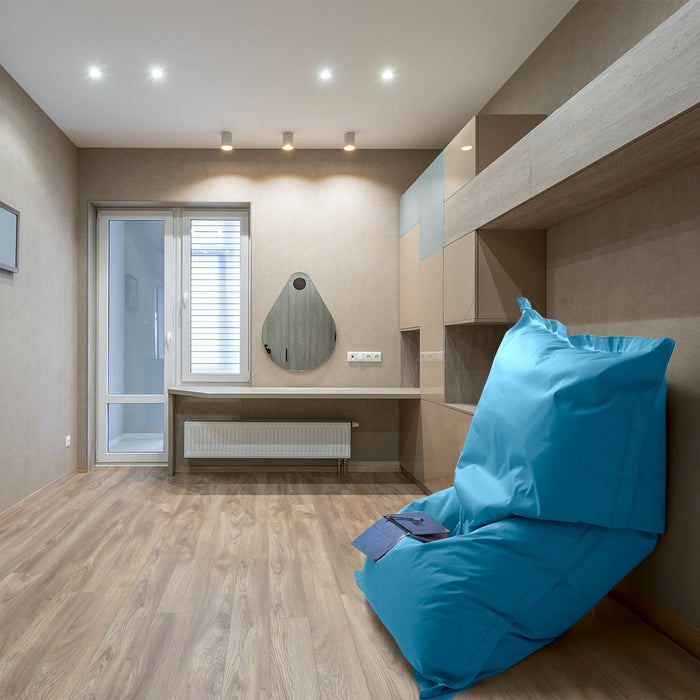 Pouf Cuscino Thin Grande in tessuto antistrappo impermeabile Jive con Sacca interna per interno dim.175x140 cm