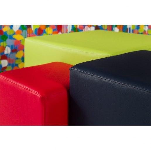 Avalon Tavolino Pouf Cubo rigido in Similpelle Mamba Trendy Classe 1-IM Ignifugo per Interno ed Esterno. Dim: Larg 45cm X Prof 45cm X Alt 40 Cm